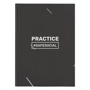 "Practice #SafeSocial" Hardcover Journal